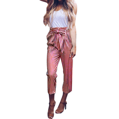 High Waist striped Harem Pants