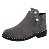 Vintage Pearl Suede Ankle Boots
