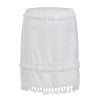 Boho tassel mini skirt