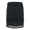 Boho tassel mini skirt