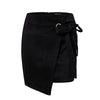 Asymmetrical split skirt