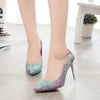 Wild Mixed Colors Shallow High Heels