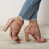 Peep Toe High Heel Shoes