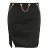 metal chain mini skirt