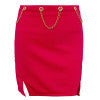metal chain mini skirt