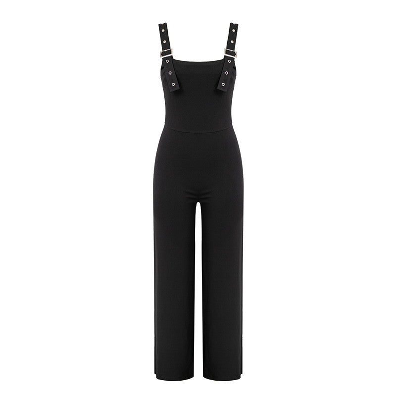 Black high waist jumpsuit