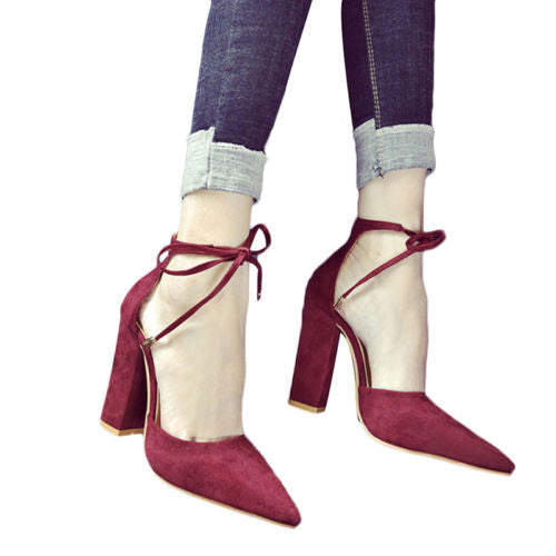 Pointed Toe High Heel Strappy Classic heels