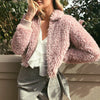 Pink fur teddy jacket
