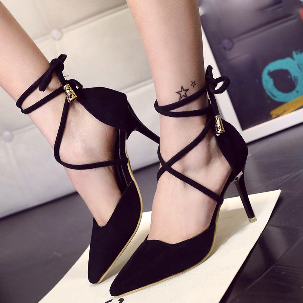Gladiator Ankle Strap High Heels
