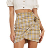 Stripe Lattice Mini Skirt