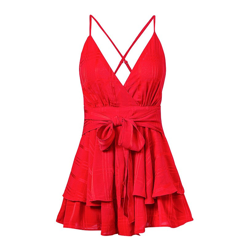 Plaid Boho Floral Jumpsuit