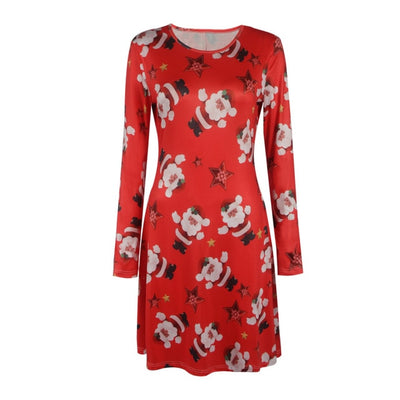 Christmas Print Dress