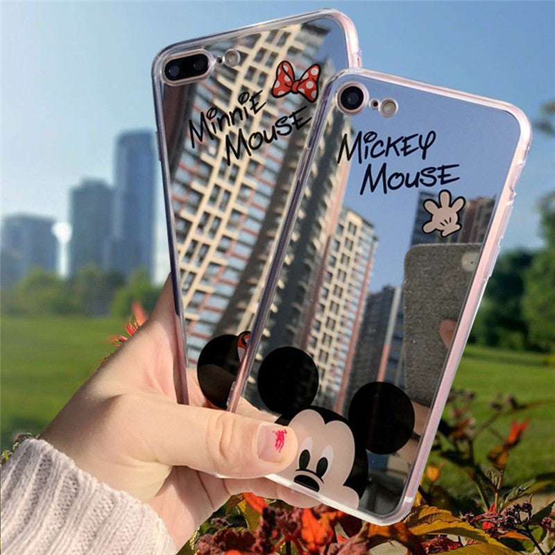 Minnie And Mickey Mouse Silicone Case for iPhone