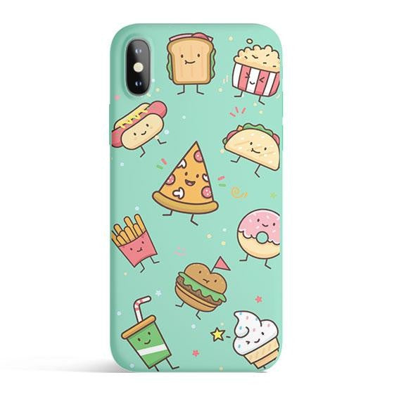 Kawaii Junk Food Colored Candy Matte iPhone Case