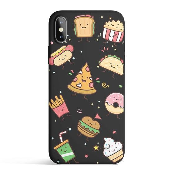Kawaii Junk Food Colored Candy Matte iPhone Case