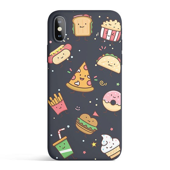 Kawaii Junk Food Colored Candy Matte iPhone Case