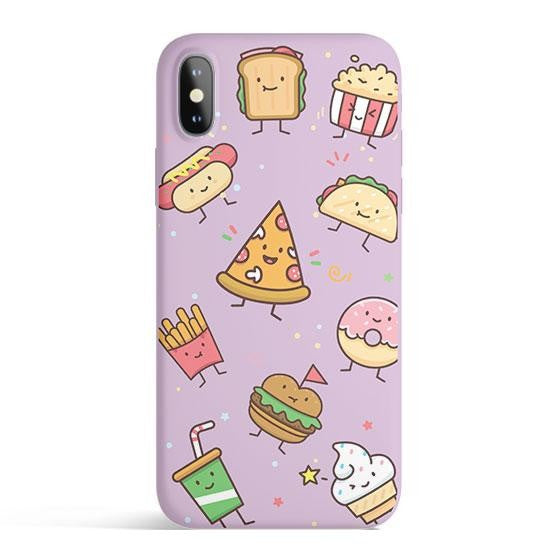Kawaii Junk Food Colored Candy Matte iPhone Case