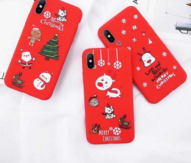 Cartoon Christmas Santa case For iPhone