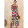 Boho Floral Print Off Shoulder jumpsuit