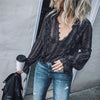 Boho Hippie Casual Long Sleeve Blouses