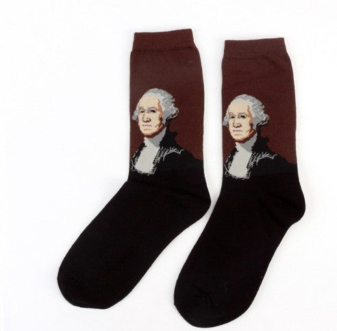 Art retro world famous painting socks