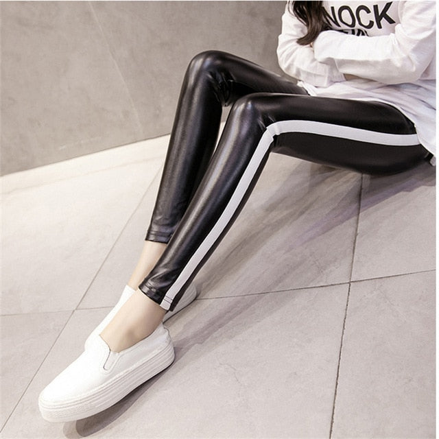 High waist Leather Pants