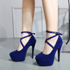Cross-strap Platform High Heels