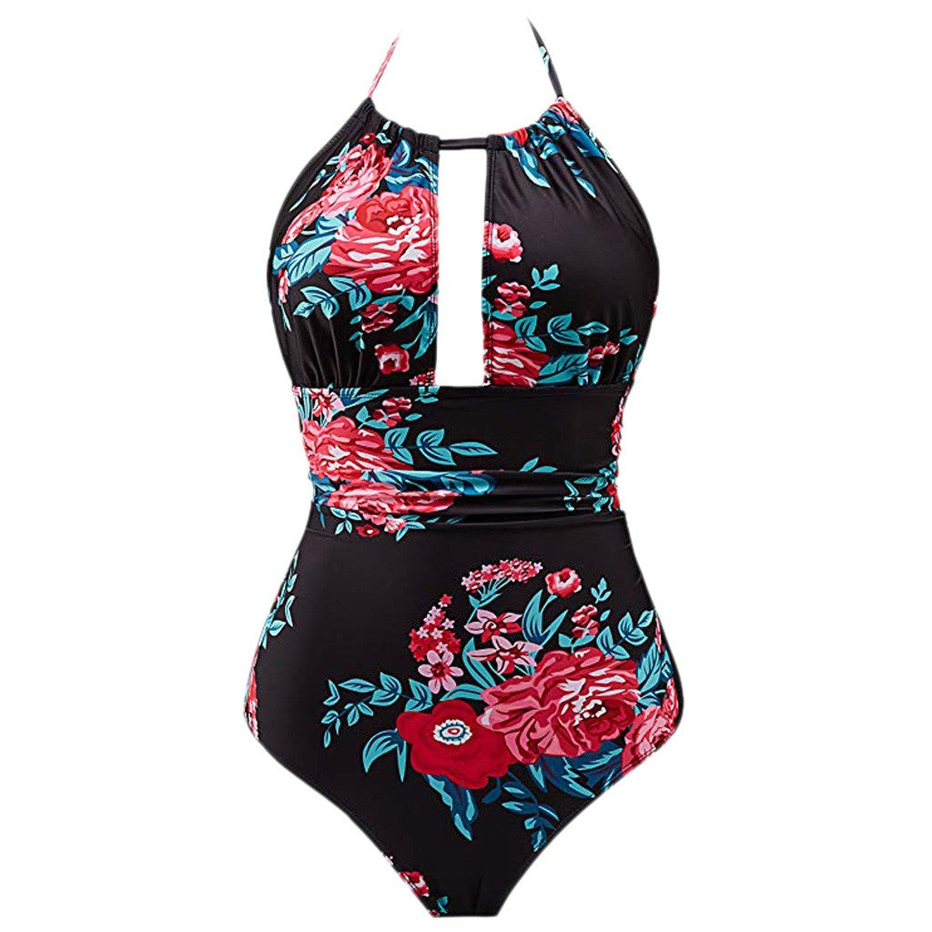 Flower printed Monokini