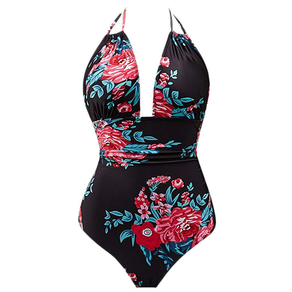 Flower printed Monokini