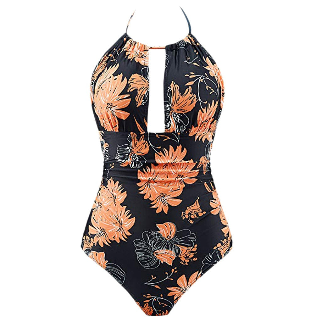 Flower printed Monokini