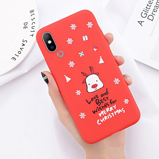 Cartoon Christmas Santa case For iPhone