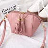small leather handbag