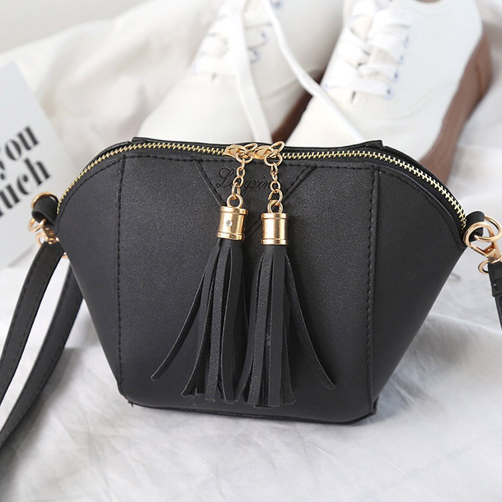 small leather handbag