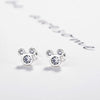 Silver Color Mickey Stud Earrings