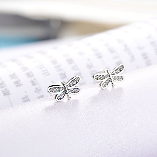 Silver Color Mickey Stud Earrings