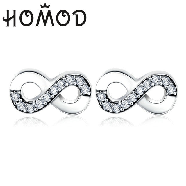 Silver Color Mickey Stud Earrings