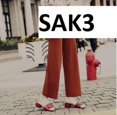 Straight tube High waist pants