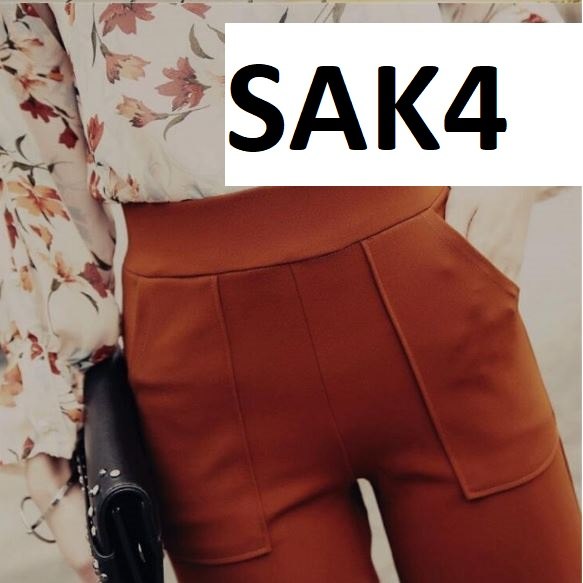 Straight tube High waist pants