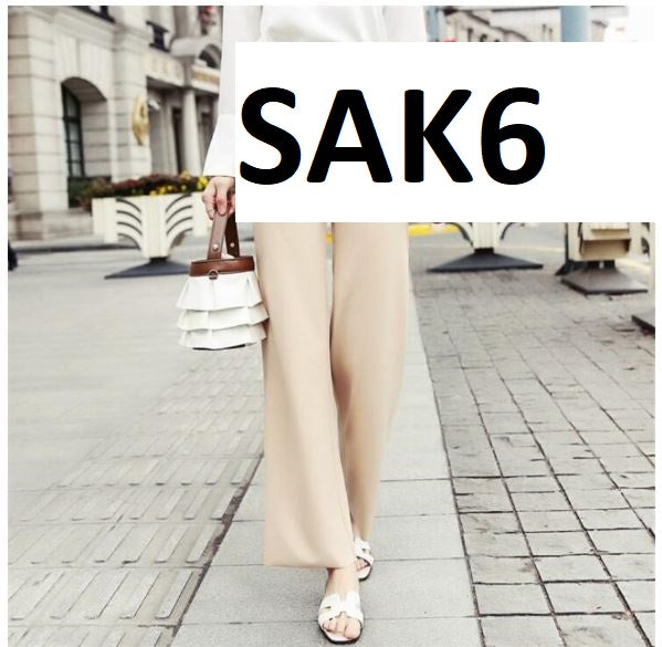 Straight tube High waist pants