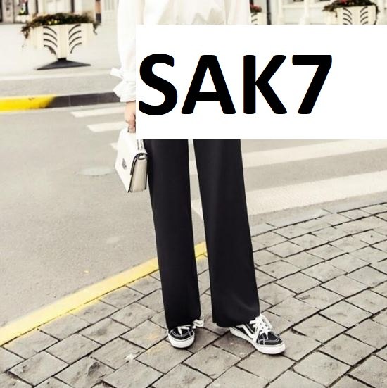 Straight tube High waist pants